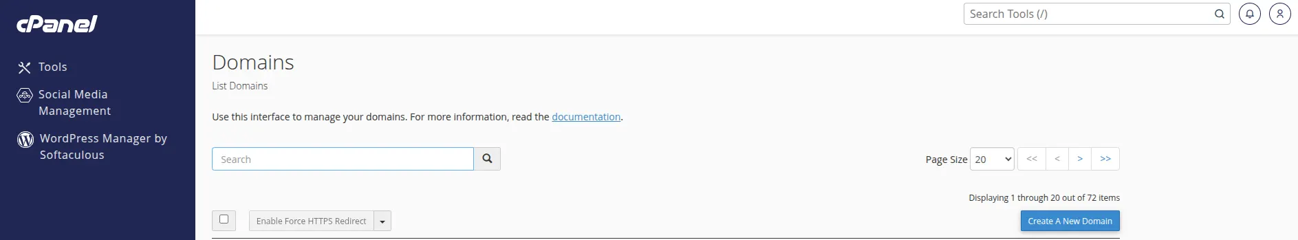 Select Your Domain