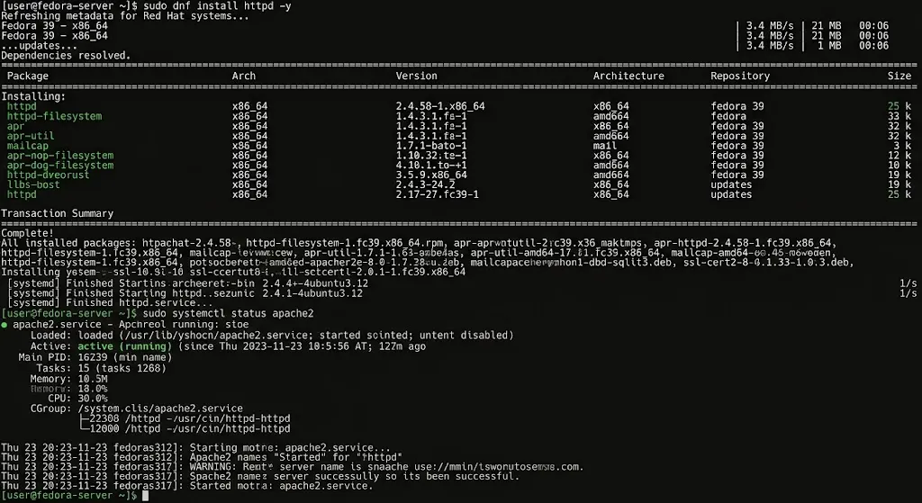 sudo systemctl status apache2