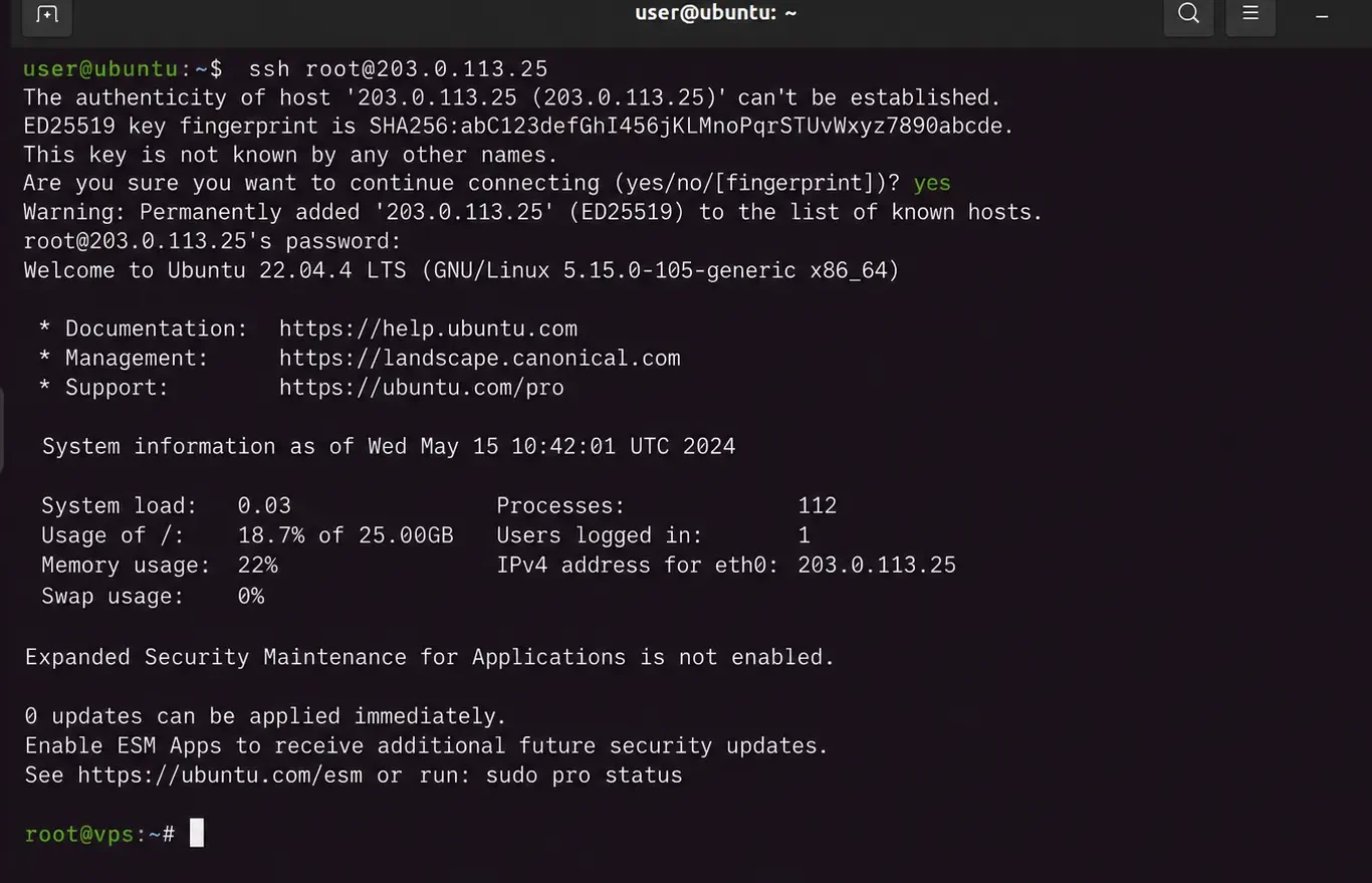 How to SSH Into a VPS From Linux