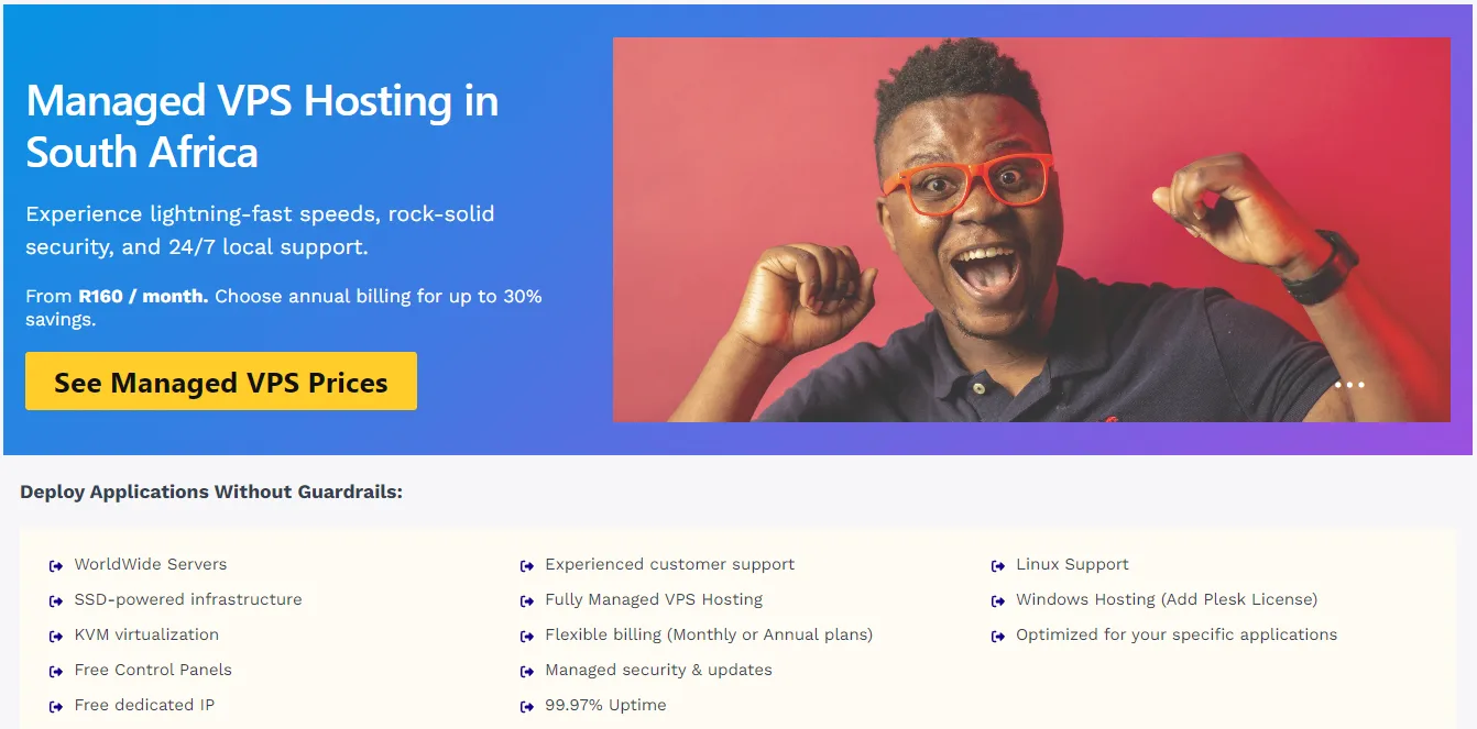 Managed VPS Hosting in South Africa
