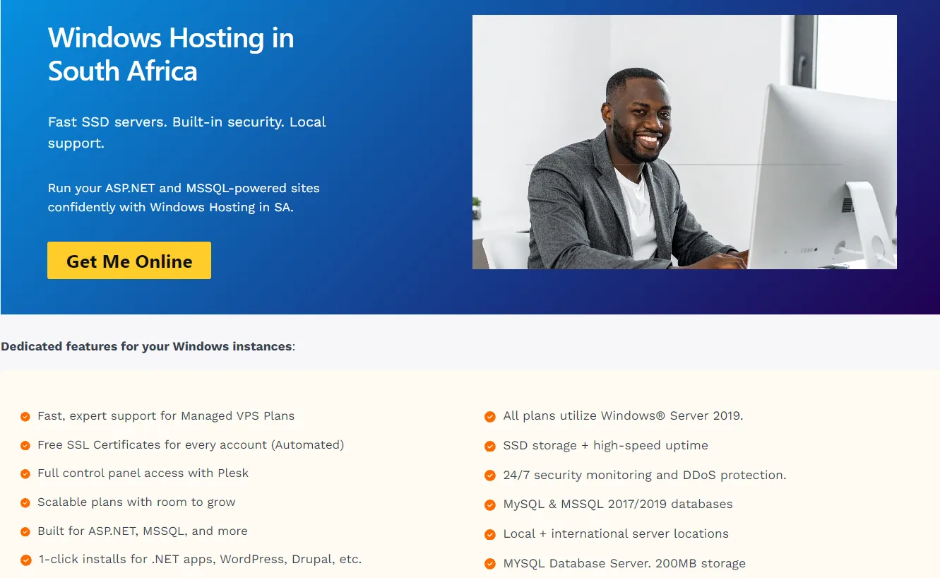 Windows Hosting in South Africa